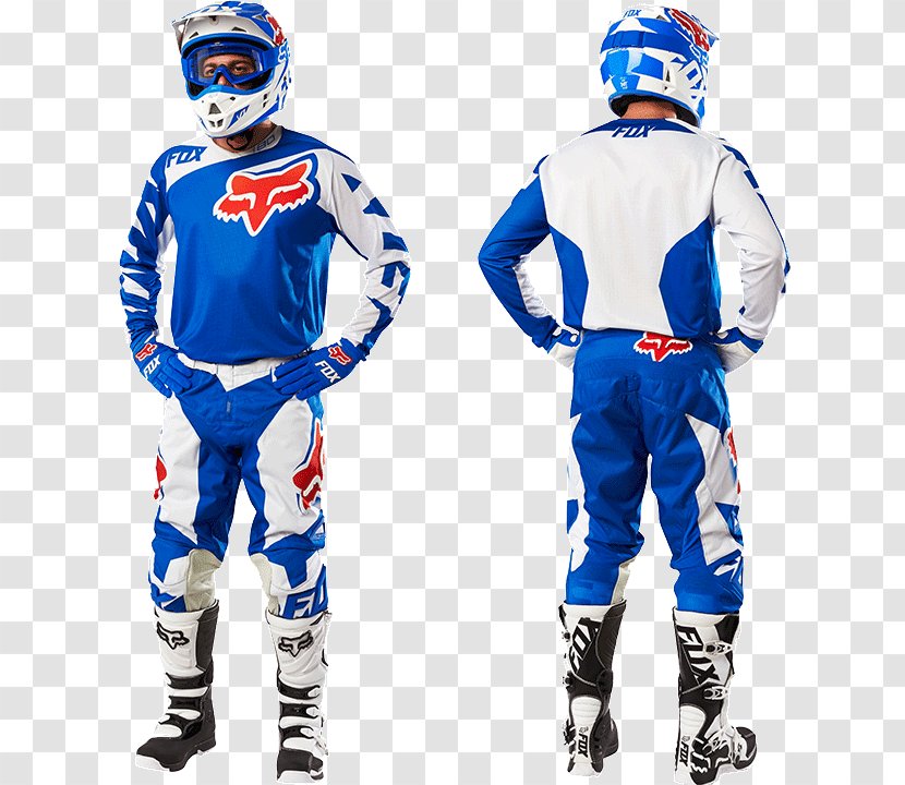Fox Racing Cross Pants Motocross Helmet - Blue - 超市vip Transparent PNG