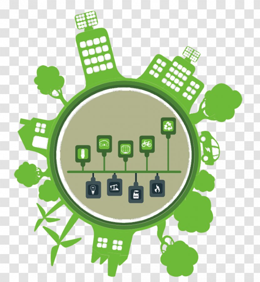 Ecology Solar Energy Panel Illustration - Grass - Green City Environmental Protection Transparent PNG