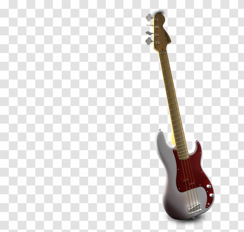 Bass Guitar Acoustic Acoustic-electric Cuatro - Watercolor Transparent PNG