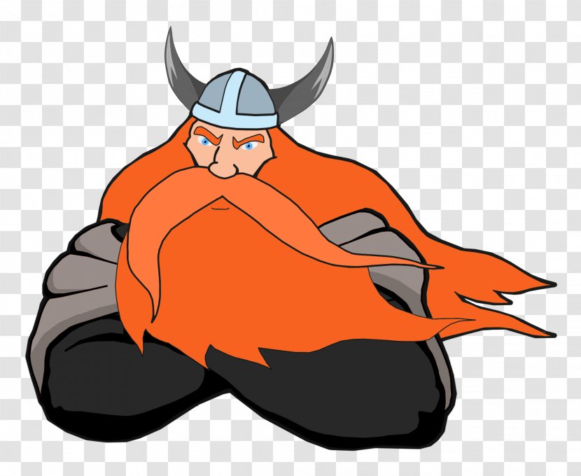 Clip Art Vikings Explorer Saga Iceland - Orange Transparent PNG