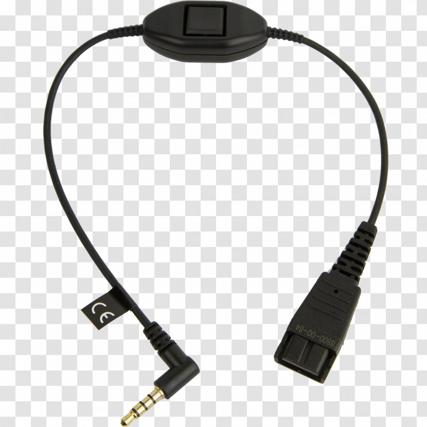 Phone Connector Jabra GN1216 Headset Cable Adapter - Data Transfer - Pim Pam Plats Transparent PNG