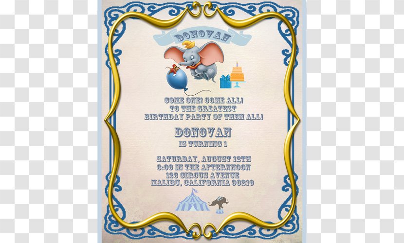 Party Supply Elephantidae Computer Font - Blue - Baby Captain Underpants Transparent PNG
