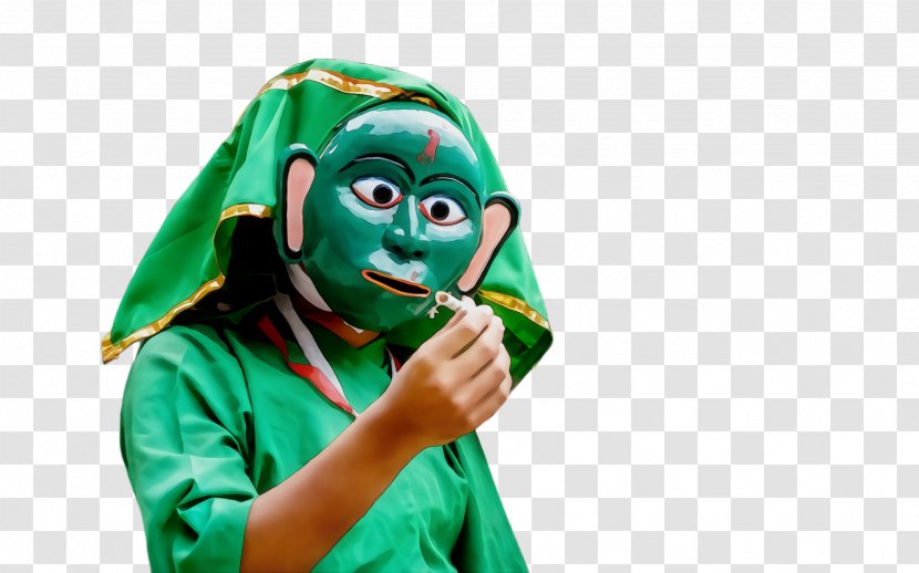 Green Fictional Character Costume Transparent PNG