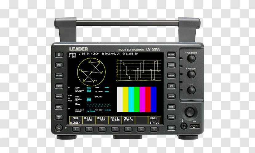 Serial Digital Interface Waveform Monitor Computer Monitors Vectorscope Liquid-crystal Display - Device Transparent PNG