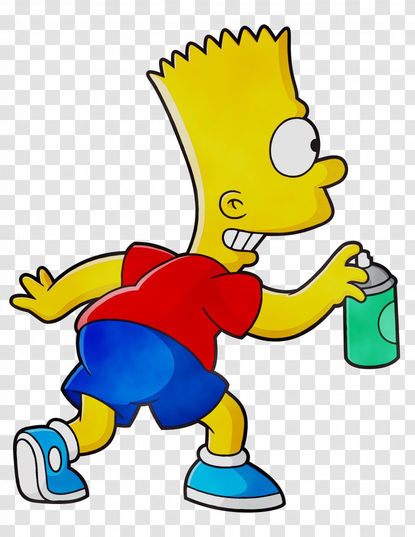 Bart Simpson Homer Lisa Marge Hans Moleman - Yellow - Television Transparent PNG