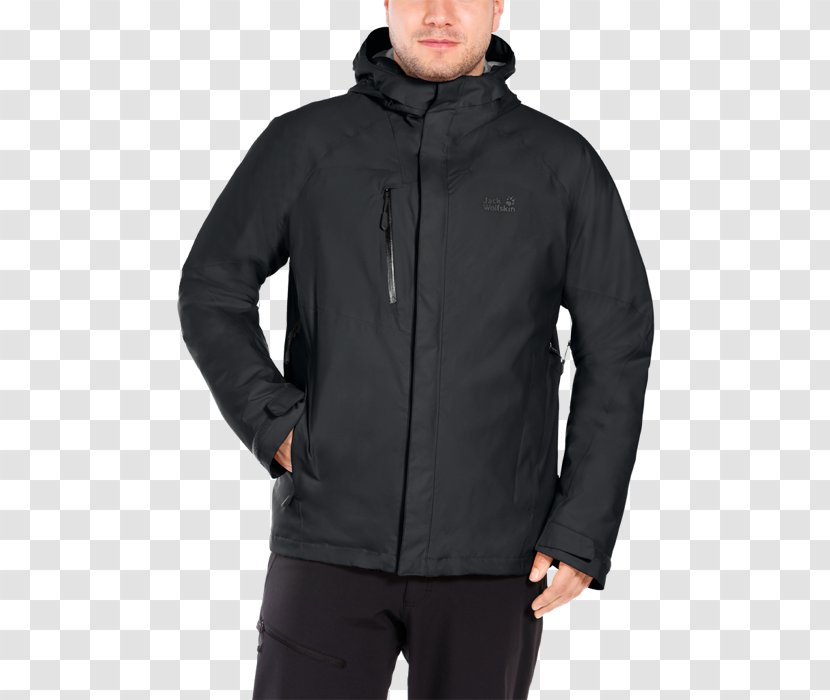 Hoodie Shell Jacket Coat Polar Fleece - Sleeve - Jack Wolfskin Transparent PNG