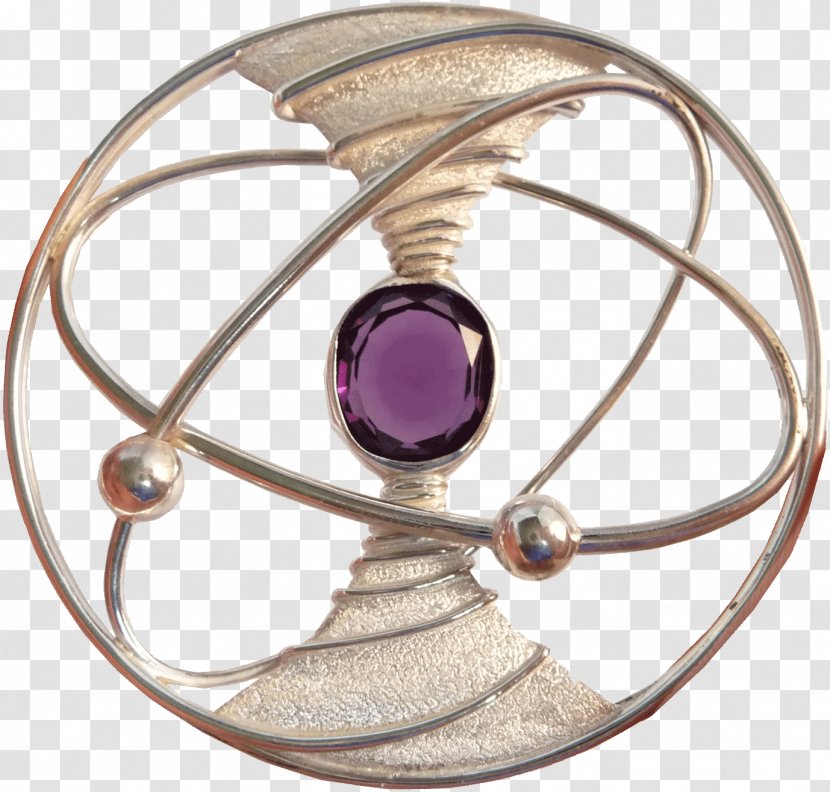 Amethyst Jewellery Gemstone Purple Silver - Fashion Accessory - Dynamic Circle Line Transparent PNG