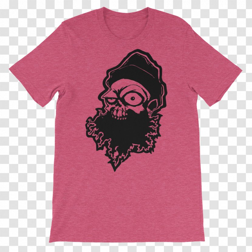 T-shirt Raglan Sleeve Unisex - Monero - Bearded Skull Transparent PNG