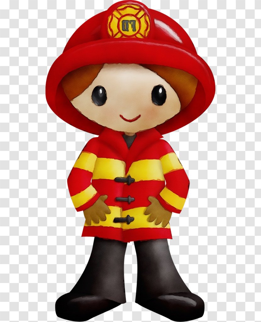 Firefighter - Fire Engine - Doll Costume Transparent PNG