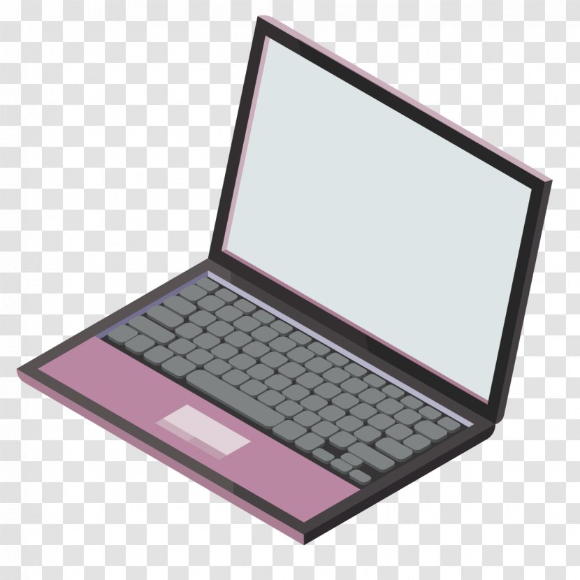 Laptop Netbook Computer - Pink Transparent PNG