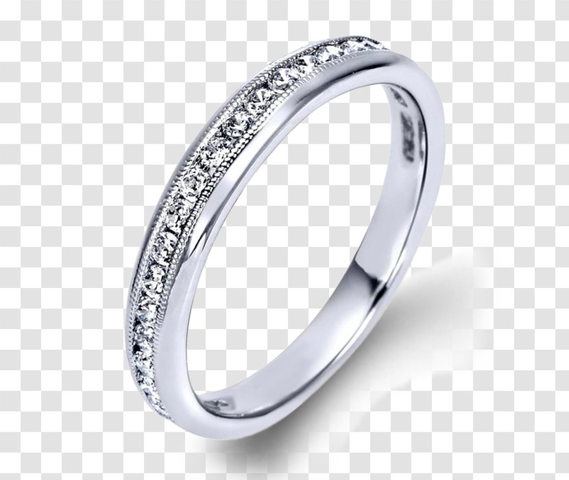 Wedding Ring Silver Product Platinum - Human Body - Diamond Rings Women Transparent PNG