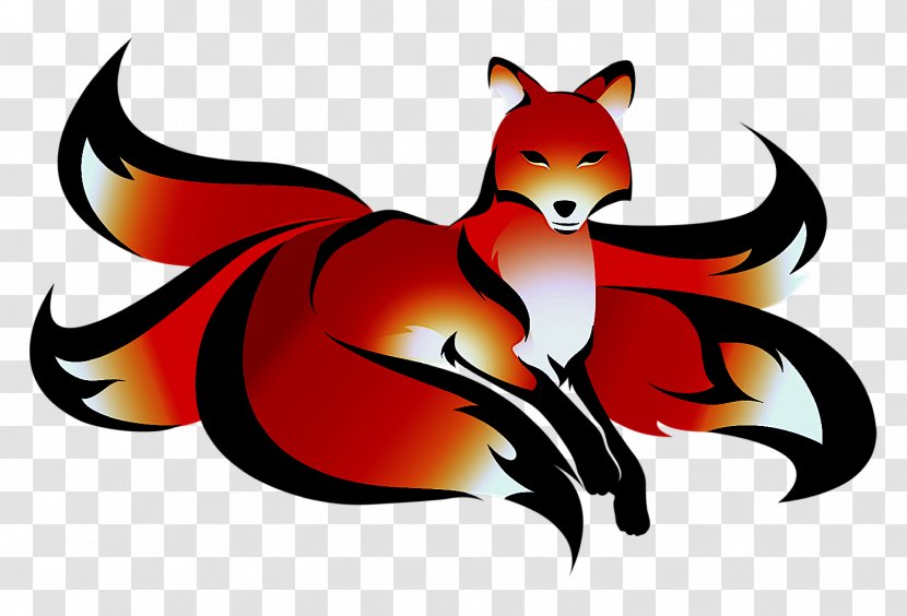Red Fox Drawing Kumiho Logo Transparent PNG