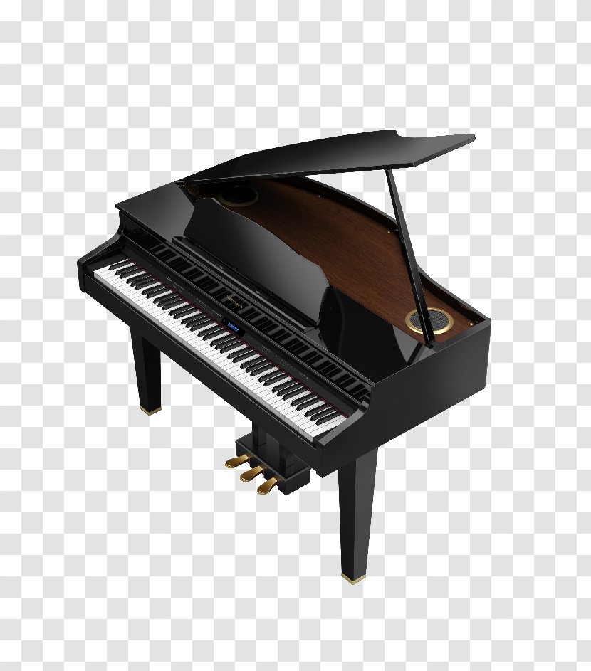 Digital Piano Electric Roland Corporation Grand - Watercolor Transparent PNG