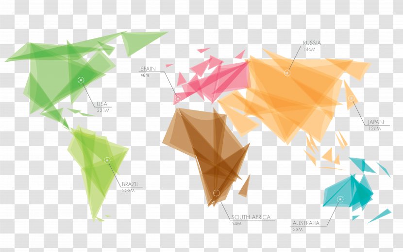 World Map Geometry Globe - Text - Watercolor Aesthetic Transparent PNG