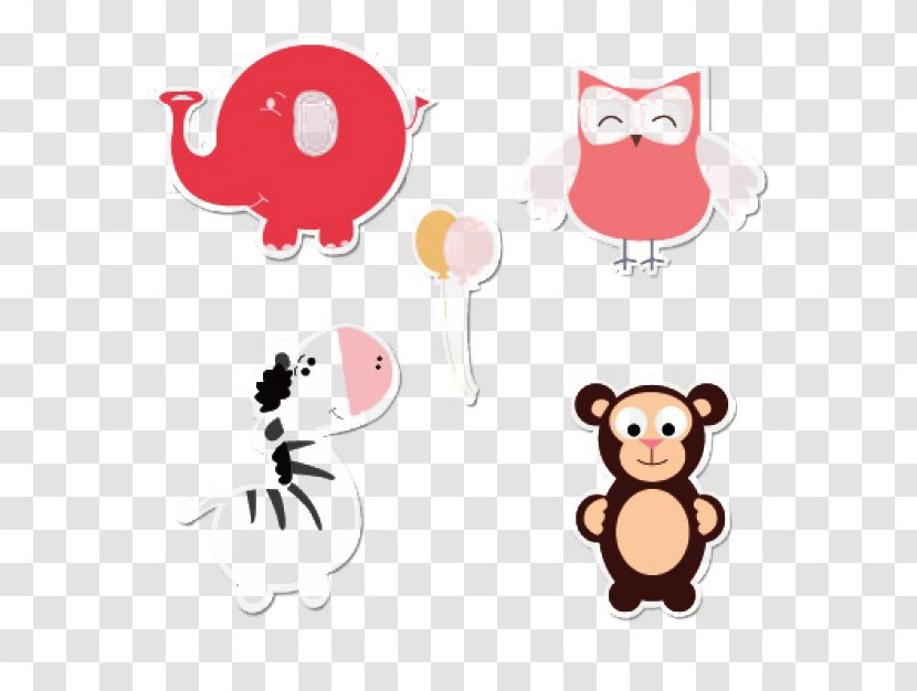 Baby Animals (Set) Infant Clip Art - Fictional Character - Cute Animal Design Transparent PNG