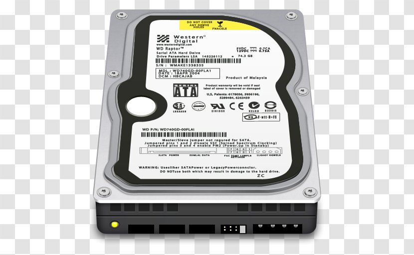 Data Storage Device Electronic Hard Disk Drive Computer - Internal WD Transparent PNG