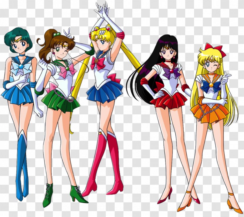 Sailor Moon Uranus Chibiusa Jupiter Senshi - Silhouette Transparent PNG