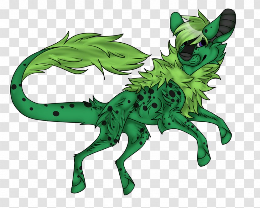 Reptile Horse Dragon Green Cartoon - Like Mammal - Speckled Transparent PNG