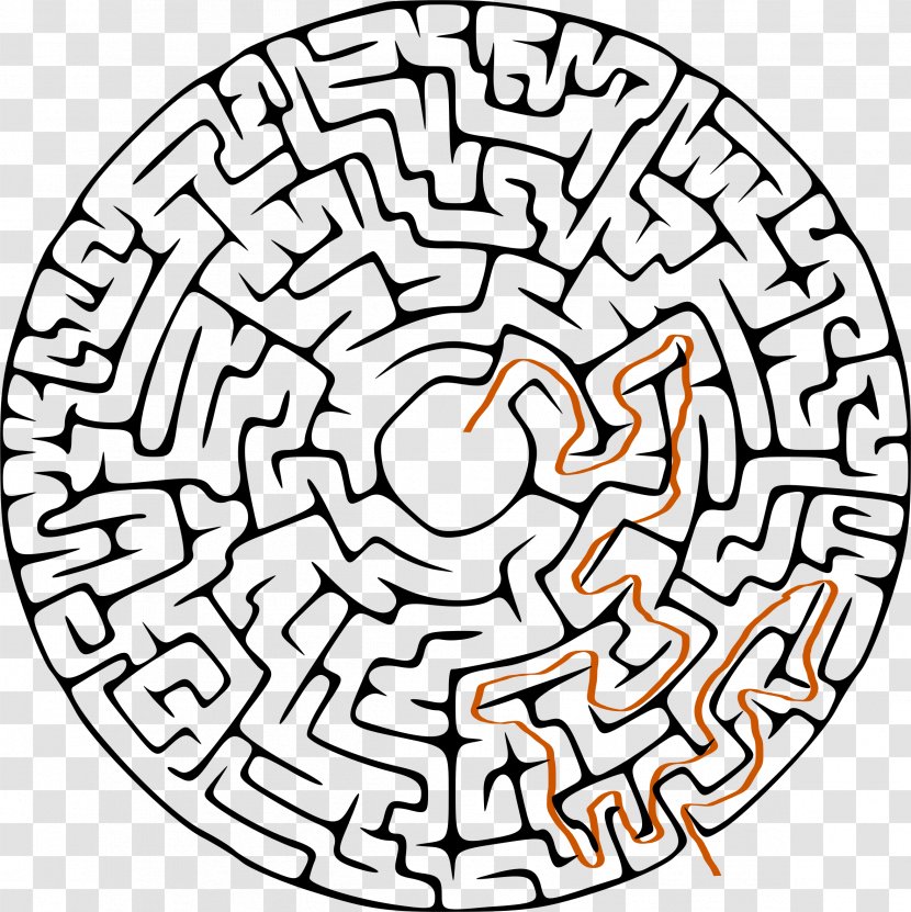 MAZE: Solve The World's Most Challenging Puzzle Clip Art - Connect Dots - Black And White Transparent PNG