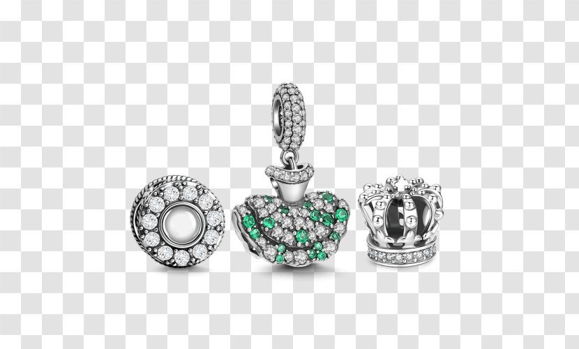 Charm Bracelet Sterling Silver Jewellery Earring - Set Of Little Princess Transparent PNG