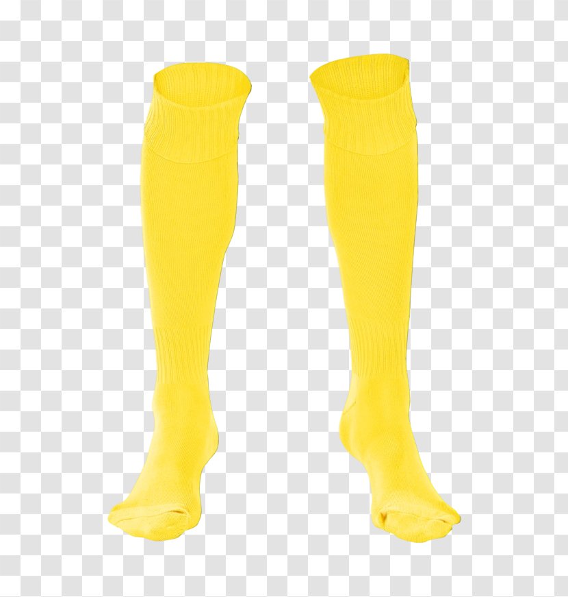 Yellow Background - Sock Footwear Transparent PNG