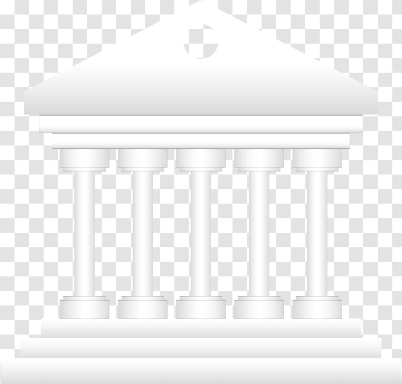 Column White Baluster - Vector Transparent PNG