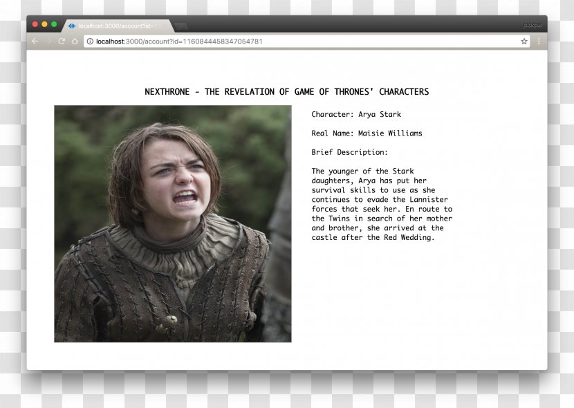 Web Components Browser HTML Laravel JavaScript - Html Element - Maisie Williams Transparent PNG