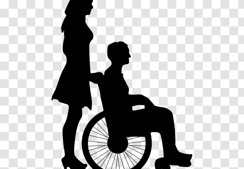 Wheelchair Silhouette Disability Clip Art - Artwork - Air Medical Services Transparent PNG