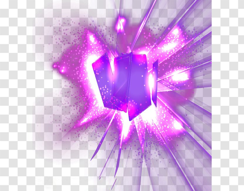 Euclidean Vector Neon Light - Magenta - Ice Explosion Transparent PNG