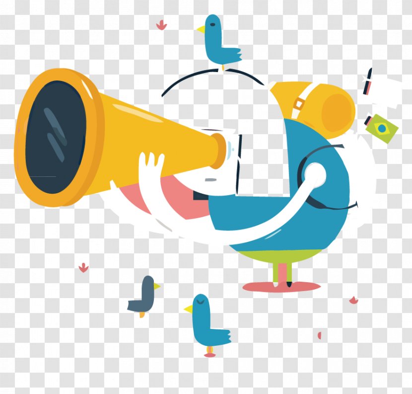 Telescope Euclidean Vector - Megaphone - Science And Technology Transparent PNG