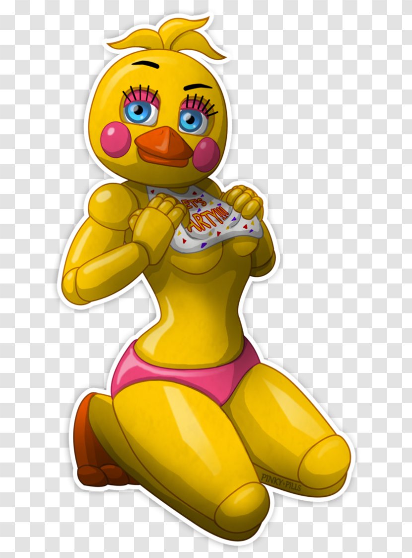 Five Nights At Freddy's 2 4 3 Freddy's: Sister Location - Watercolor - Chica Transparent PNG