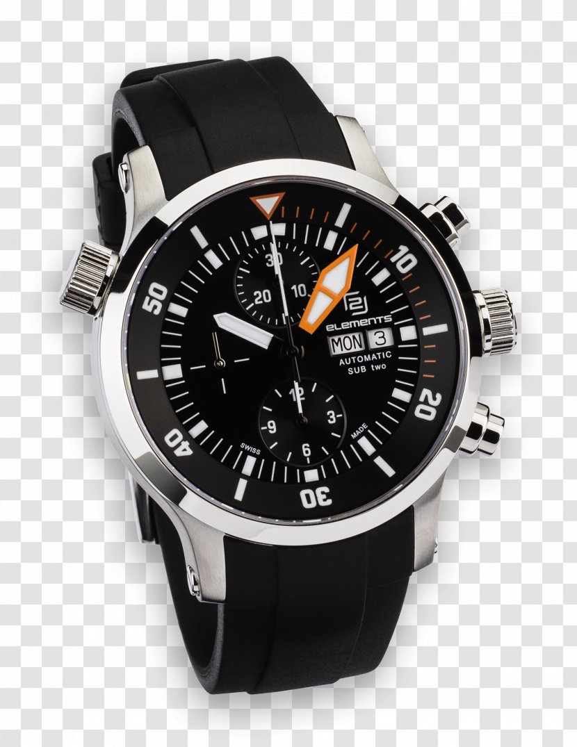 Automatic Watch Chronograph Swiss Made Diving - Eta 7750 Transparent PNG