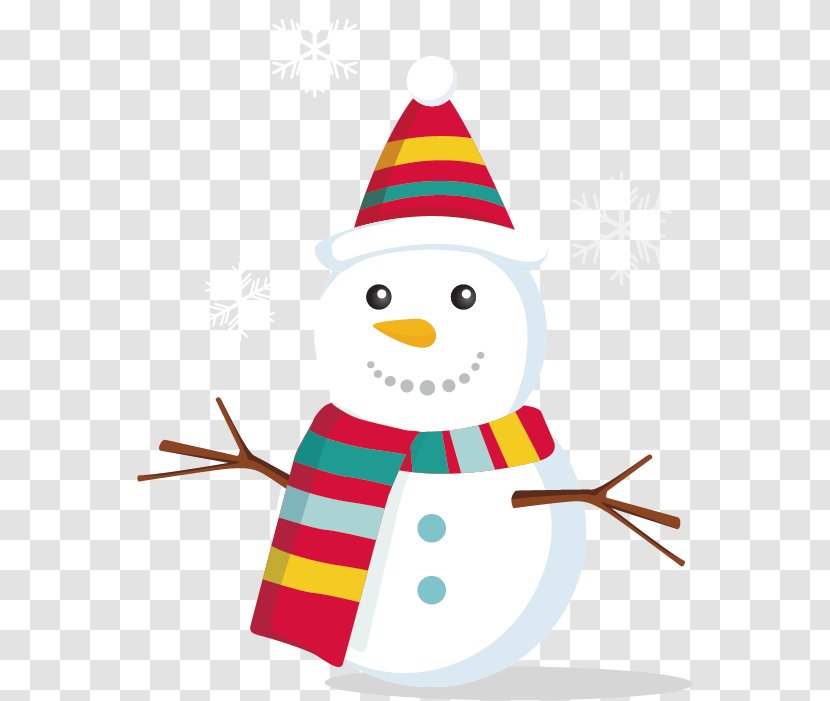 Snowman Christmas Euclidean Vector - Beak - Pattern Transparent PNG