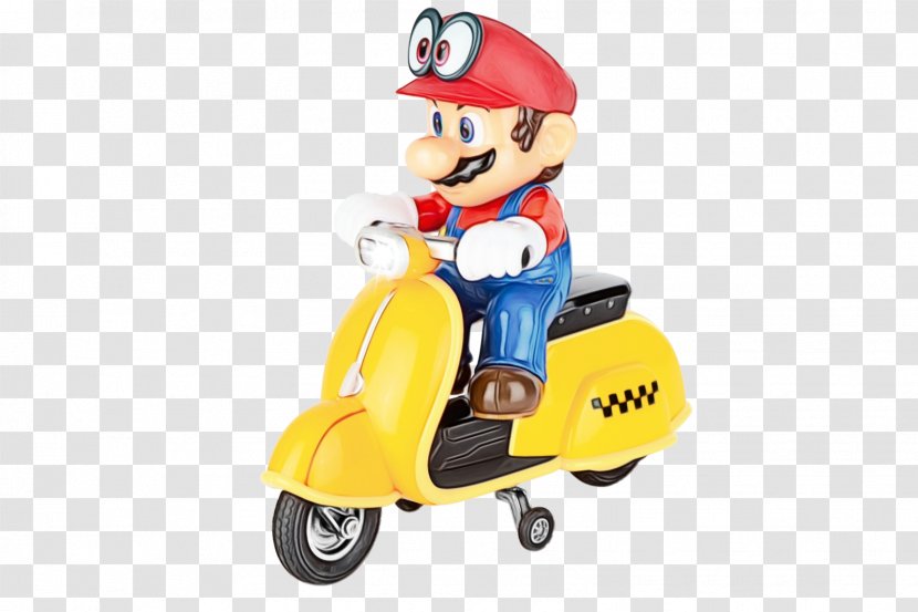 Scooter Toy Motor Vehicle Vespa Riding - Windup Figurine Transparent PNG