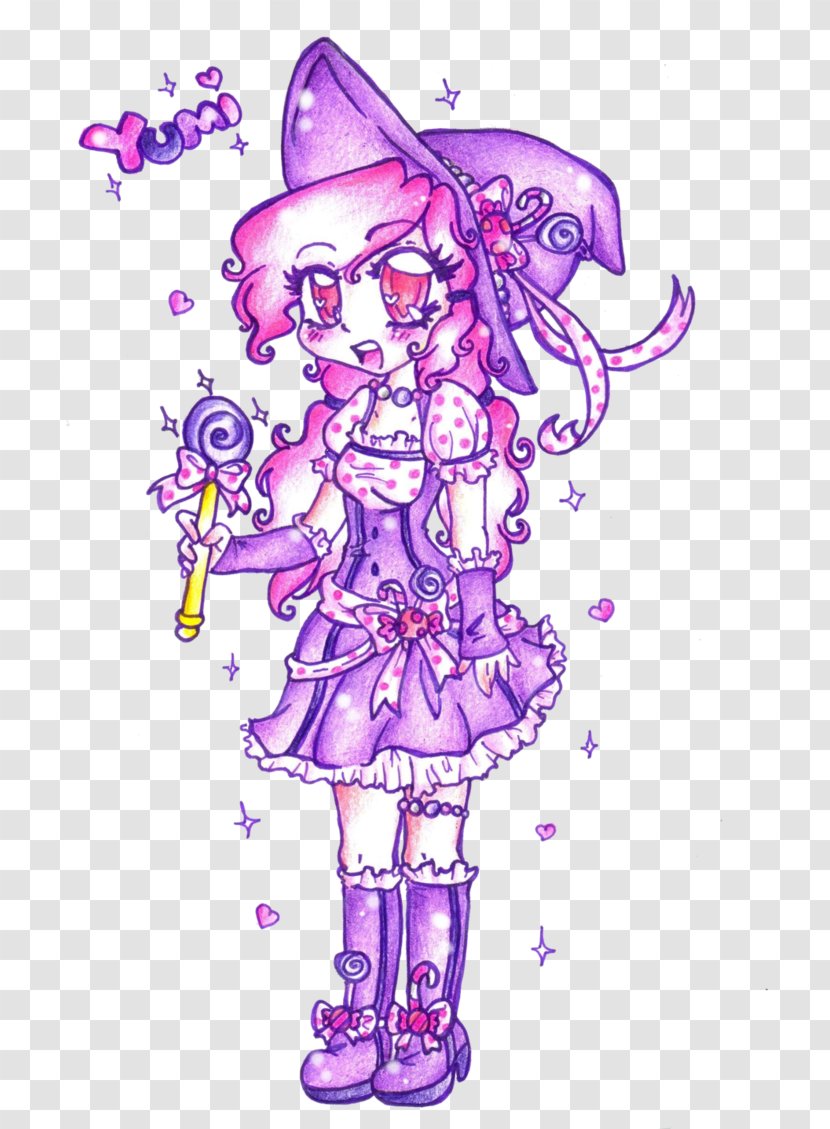 Costume Design Fairy Visual Arts Sketch - Magenta - Candy Sweet Transparent PNG