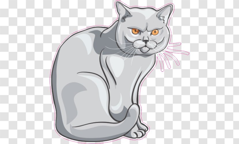 British Shorthair Kitten Animal - Heart Transparent PNG