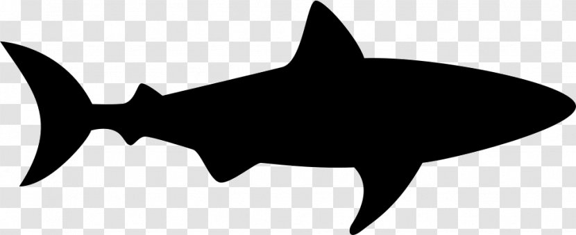 Great White Shark Silhouette Clip Art - Wing - Head Transparent PNG