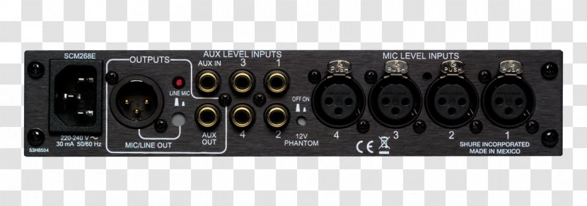 Microphone Audio Mixers Shure Broadcasting Transparent PNG