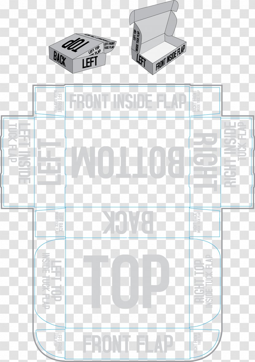 Paper Tuck Box Template WordPress - Postit Note - Packaging Design Templates Transparent PNG