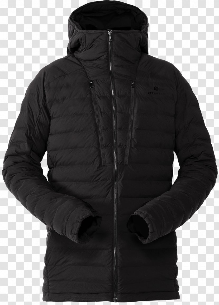 Hoodie Raincoat Jacket Clothing - Hood - Black Transparent PNG