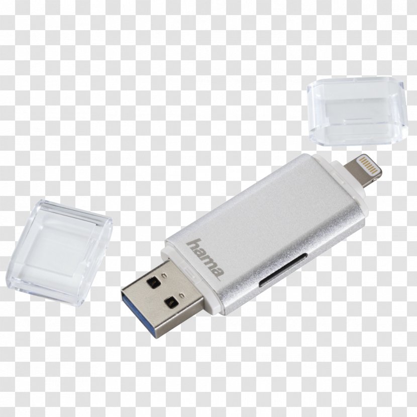 Adapter USB Flash Drives Lightning 3.0 Transparent PNG