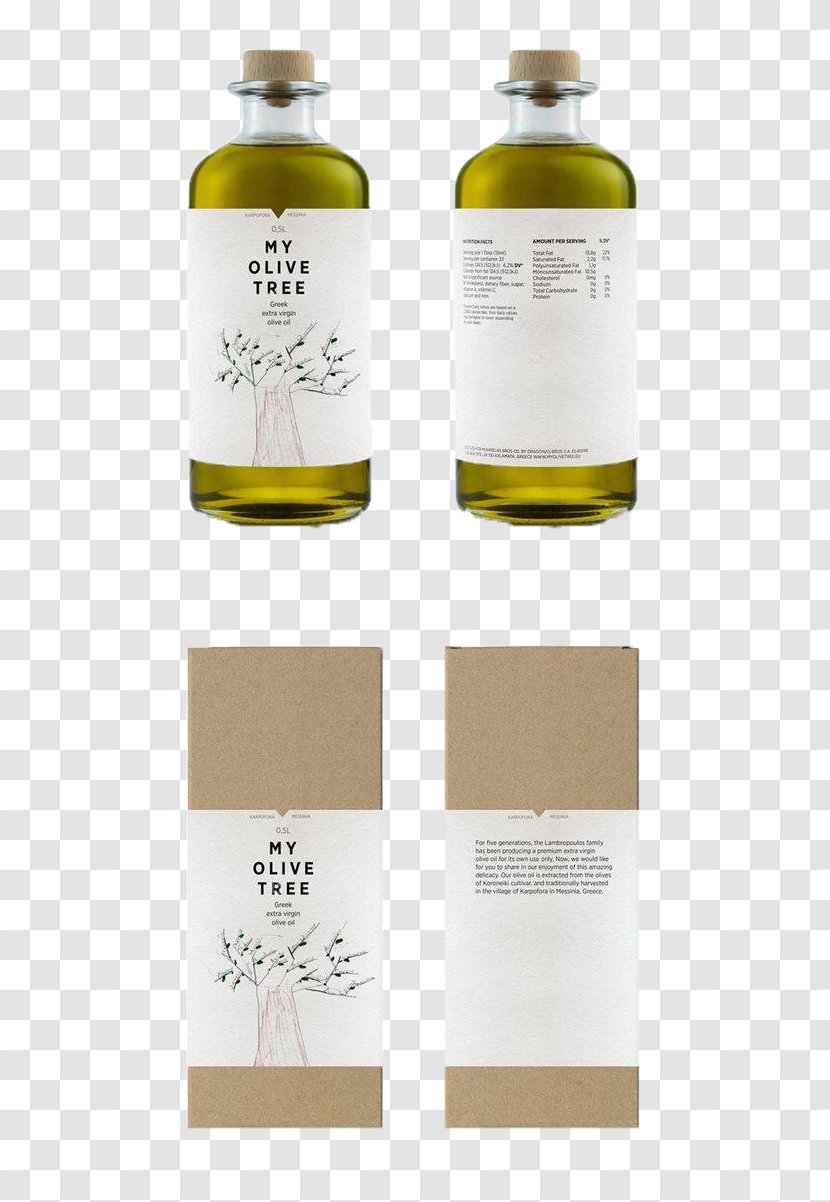 Greek Cuisine Olive Oil Packaging And Labeling Bottle - Beverage Can - Design Transparent PNG