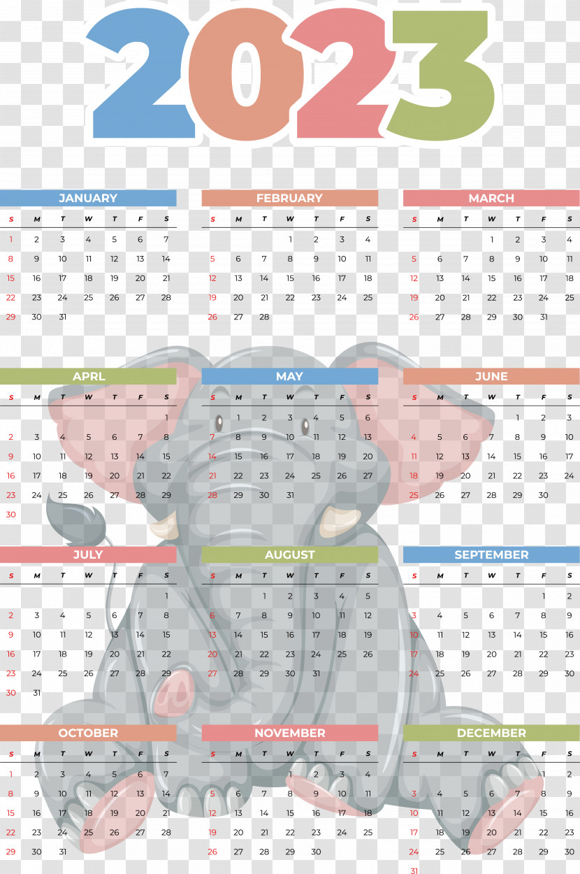 Calendar 2023 Almanac June Month Transparent PNG