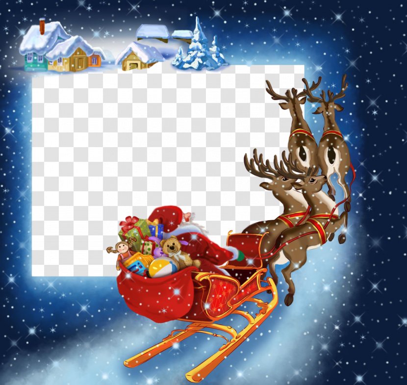 Santa Claus - Sled - Christmas Eve Transparent PNG