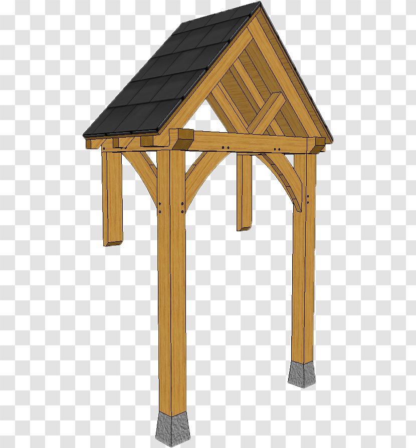 Timber Roof Truss Porch Shed - Outdoor Table - Building Transparent PNG