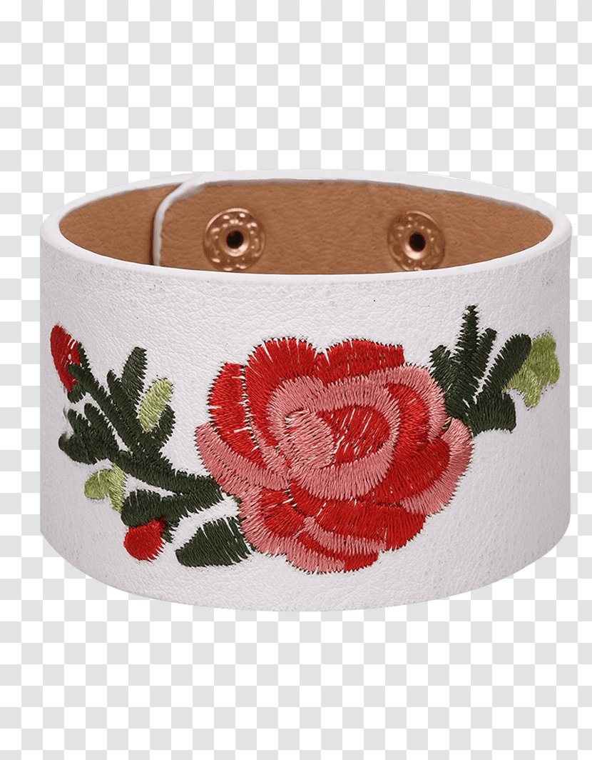 Bracelet Jewellery Leather Fashion Embroidery - Flowerpot Transparent PNG