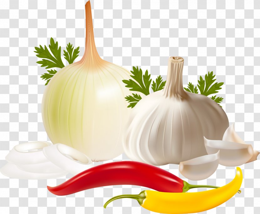 Bell Pepper Vegetable Garlic Onion Food - Allium Fistulosum Transparent PNG