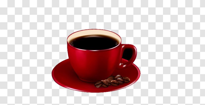 Coffee Cup Caffxe8 Americano Cuban Espresso - Bean - Red Of Beans Transparent PNG