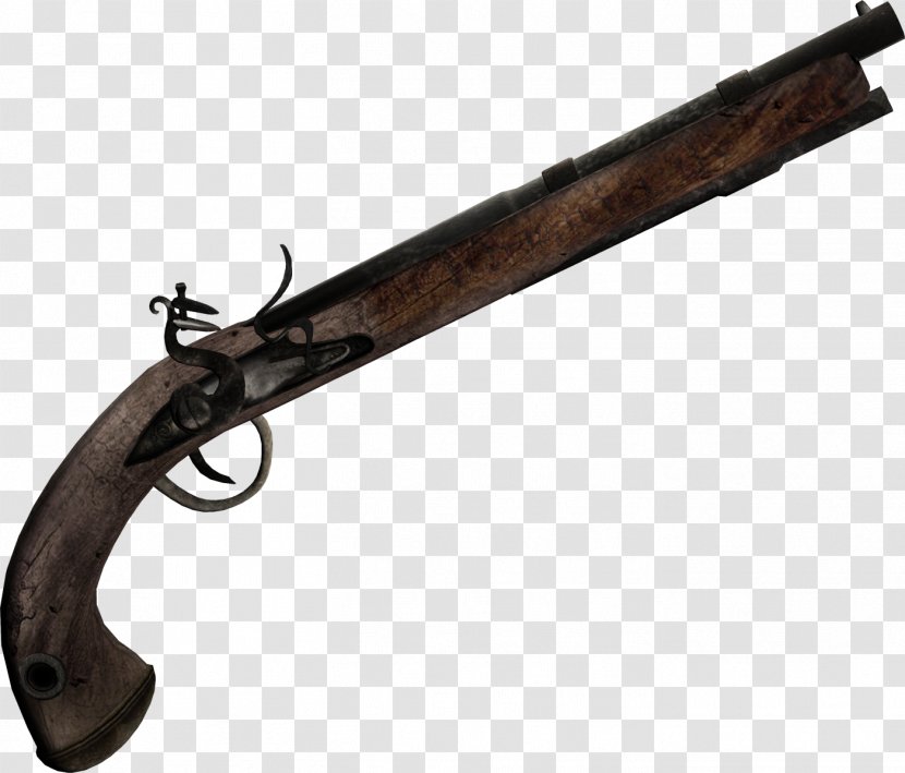 Weapon Firearm Piracy Flintlock Pistol - Watercolor - Gun Transparent PNG