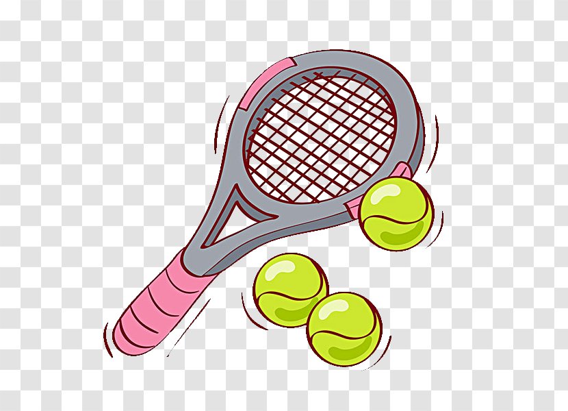 Racket Tennis Ball Illustration Transparent PNG